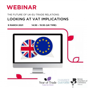 BCC Webinar: The Future of UK/EU Trade Relations: VAT